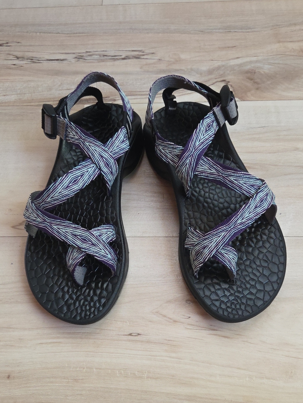 Chaco Eco Tread Z2 Strappy Purple & Blue Hiking Sandals Womens Size 7 W
